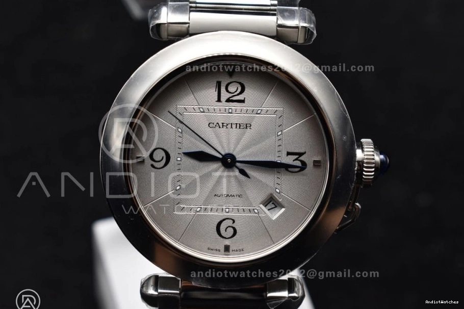 SS Made Cartier Efficient 531 BVF Genuine Pasha like the Bracelet White on 1:1 Dial Ladies 0304